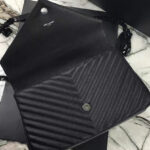 YSL Classic Large Monogram Saint Laurent College Bag Black